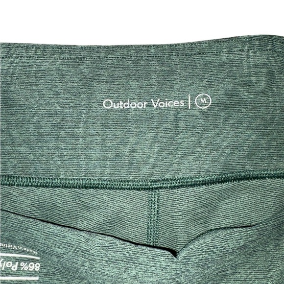 Outdoor Voices Warmup Compression Leggings 7/8 | Green | Size Medium | High Rise - Picture 5 of 7